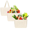 Large capacity customized printed tote shoulder bag promotional DIY blank fruit vegetable cotton canvas tote shopping bag