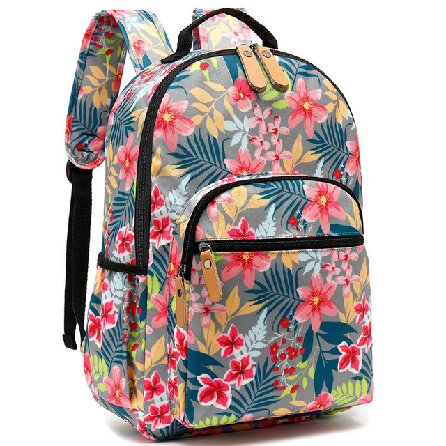 Amzon's Wholesale Custom LOGO Printing Flower Design Multifunctional Large Capacity Laptop Backpack