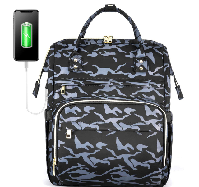 New Designer Baby Bag Laptop Backpack For Women Work Backpack Purse Travel Bookbag Nurse School Bag