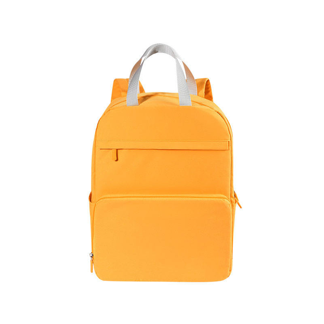 Yellow Custom Logo Private Label Travel Girls College Teenagers Book Bags Backpacks for School Children