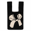 Fashion Design Korean Style Knit Wrist Bag for Women Portable Mini Customized Pattern Cute Knot Wrist Bag