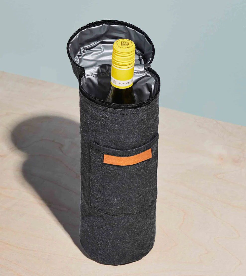 Fabric Wine Bottle Washable Kraft Paper Cooler Gift Bag 