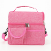 Manufacturer Customize Logo Picnic Outdoor Oxford Dual Compartment Insulation Bag Cooler Lunch Bag