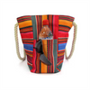 2025 Fashion Summer Canvas Tote Beach Bag with Zipper And Rope