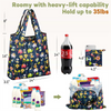 Reusable Shopping Grocery Bags Compact Heavy Duty Grocery Bags with 35lbs Weight Capacity Folding Shopping Bag