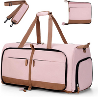 Travel Duffle Bag for Women And Men Foldable Weekender Duffel Bag with Shoe Compartment Overnight Bags