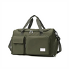 Travel Duffel Bag Customized Logo Woven Label Portable Gym Bags With Shoes Compartment