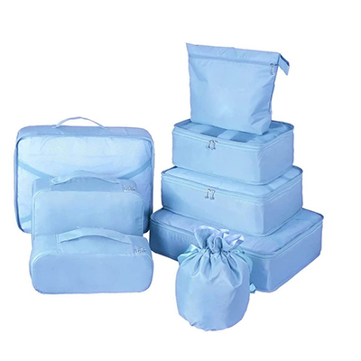 Packing Cubes 8Pcs Travel Cubes Set Foldable Suitcase Organizer Lightweight Pants Luggage Storage Bag Travel