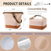 Thermal Oxford Fabric Tote Insulated Crossbody Lunch Bag with Shoulder Strap Lunch Bags for Camping Sports Travel