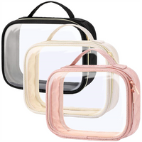 Wellpromotion Brand Hot Sell Fashion Style Water-resistant Up Brush Bag Black Make Up Bag Toiletry Bag