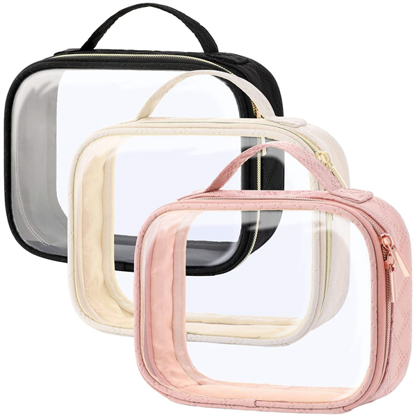 Wellpromotion Brand Hot Sell Fashion Style Water-resistant Up Brush Bag Black Make Up Bag Toiletry Bag