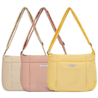 Custom Winter Puffer Cotton Bag Large Capacity Shoulder Bag Feather Down Big Tote Handbags
