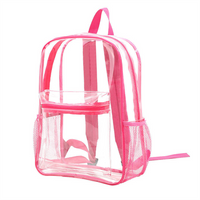 Hot Sale Factory ODM Cheap Large Capacity Lightweight Backpack Fashion Clear PVC Waterproof Outdoor Travel Bag for Student