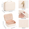 High Quality Multi Functional Storage Clear Window Custom Cosmetic Organizer Cosmetic Bag With Portable Handle