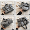 Extra Large Quilted Tote Zippered Fashion Shopping Puffer Shoulder Bag Women