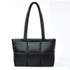 Wholesale OEM ODM Large Capacity Custom Logo Puffy Quilted Women Handbag Travel Weekender Shoulder Tote Puffer Bag for Ladies