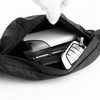 Popular Waterproof Fashionable Leather Waist Bag for Men Large Sports Fanny Pack Soft Leather