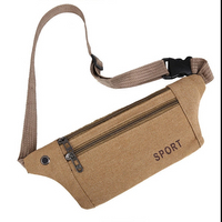 Wholesale Promotional OEM Low Price Phone Holder for Running Chest Fanny Pack Casual Shoulder Canvas Sports Crossbody Sling Bag