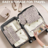 Personalized Packing Cubes Make Up Organizer Luggage Printed Design 8 Pcs Travel Bag Set with Laundry Shoe Bag