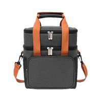 Portable Cationic Fabric Cooler Bag with Waterproof PEVA for Student Outdoor Picnic