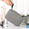 Outdoor Wholesale Waterproof Design Zipper Lightweight Logo Customize Water-resistant Small Cosmetic Pouch Nylon Makeup Bag