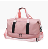 Outdoor Hand Held Wholesale Designer Waterproof Durable Sport Gym Travel Pink Duffle Tote Bag with Shoe Compartment