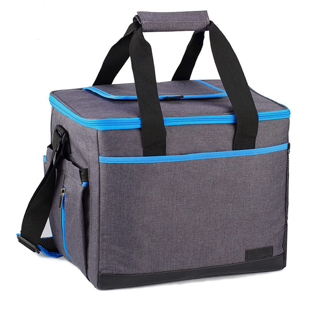 Waterproof Cheap Custom Ice Insulated Thermal Bag Food Travel Picnic Insulation Lunch Cooler Bag with Two Layers Compartment