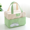 Lunch Box Soft Cooler Insulated Cold Bag Delivery Square Custom Printed Cooler Bag with Long Handle for Kids Adults