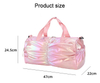 New Hot Sales Ladies Cross-body Shoulder Dry And Wet Separation Colorful PU Sports Swimming Fitness Yoga Bag