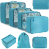 Wholesale Packing Cubes 8 Set Packing Cubes Luggage Packing Organizers Travel Bag Suitcase Organizer with Shoe Bag
