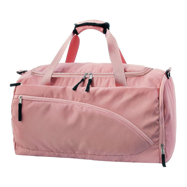 Pink Duffle Bag Wholesale Weekender Overnight Bag for Women Gym Bags with Shoe Compartment Sports