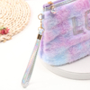 Make Up Organizer Pouch Brush Pink Cosmetic Handy Makeup Zipper Velvet Makeup Bag Travel Cosmetic Bag for Women
