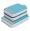 3pcs Waterproof Portable Recycled RPET Luggage Packaging Storage Bag Compressed Packing Cubes Organizer Travel Bag