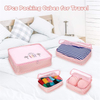 8 Set Packing Cubes Luggage Packing Organizers Travel Organizer Waterproof Bag Organizer Travel with Large Toiletries Bag