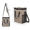 promotional insulated freezer thermal carrying padded cooler bag tote travel 6 bottle wine cooler bag insulated