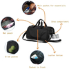 Soft Strap Sport Gym High Quality China Factory Made Duffle Travel Hand Held Tote Bag with Shoe Compartment
