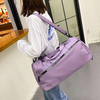Promotional Women Sports Bag Pink Duffle Bag with Shoe Compartment Custom Gym Sports Duffel Bags for Travel