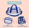 Water Resistant Kids School PVC Transparent Tote Bag Swimming Outdoor Dance Shoulder Strap Transparent Travel Bags