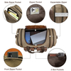 Large Capacity Gym Travel Bag with Luggage Sleeve for Man Sports Canvas Cotton Tote Bag Expandable Shoulder Overnight Duffel Bag