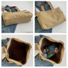 Custom Large Canvas Tote Bag Cross Body Cotton Bag Women Messenger canvas bag with leather handle