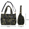 Designer High Quality Camouflage Large Puffy Tote Bag with Pocket Cotton Adjustable Quilted Puffy Inflatable Bag