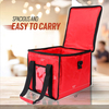 Large capacity insulated coffee bag food delivery drink cooler grocery box motorcycle tote food carrier