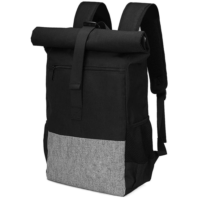 Lightweight Large Travel Backpack Roll Top Daypack School Business Laptop Back Pack With USB Charging Port