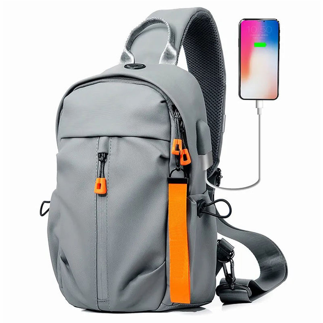 custom fashion small crossbody bag men waterproof lightweight sling backpack sling shoulder laptop bag for men and women