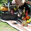 Custom insulated thermal folding cooler picnic basket