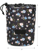 Ladies Fashion Beauty Travel Round Drawstring Cosmetic Kit Custom Logo Makeup Bags Portable Make Up Organizer Makeup Bag
