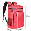 Red Waterproof Oxford Lightweight Shoulder Large Cooling Backpack Insulated Bags Cooler Bag For Women