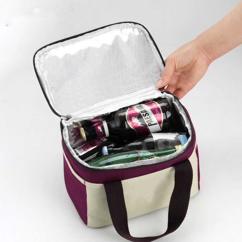 2022 new lunch cooler bag Oxford cloth thick cooler bag insulated fashion aluminum foil with hand carry cooler bags wholesale