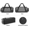 Outdoor Gray Travel Hiking Camping Waterproof Workout Sports Gym Bag Duffel Bags With Water Holder And Cooler Compartment