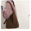 Customized Women's Shoulder Bags for Women Designer Handbags Open Oversize Clutch Purse Corduroy Tote Bag Cheap Wholesale
